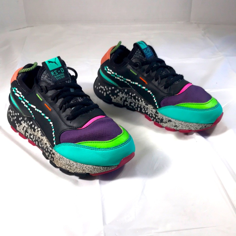 Puma RS-0 Game Error Youth And Unisex Size 4.5 Retro Coded Graphic Sneakers